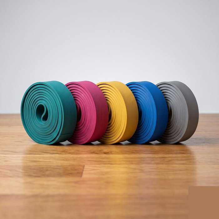 Kit de faixas elásticas de resistência coloridas