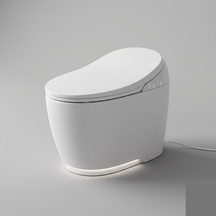 Vaso sanitário inteligente monobloco sem caixa acoplada aparente