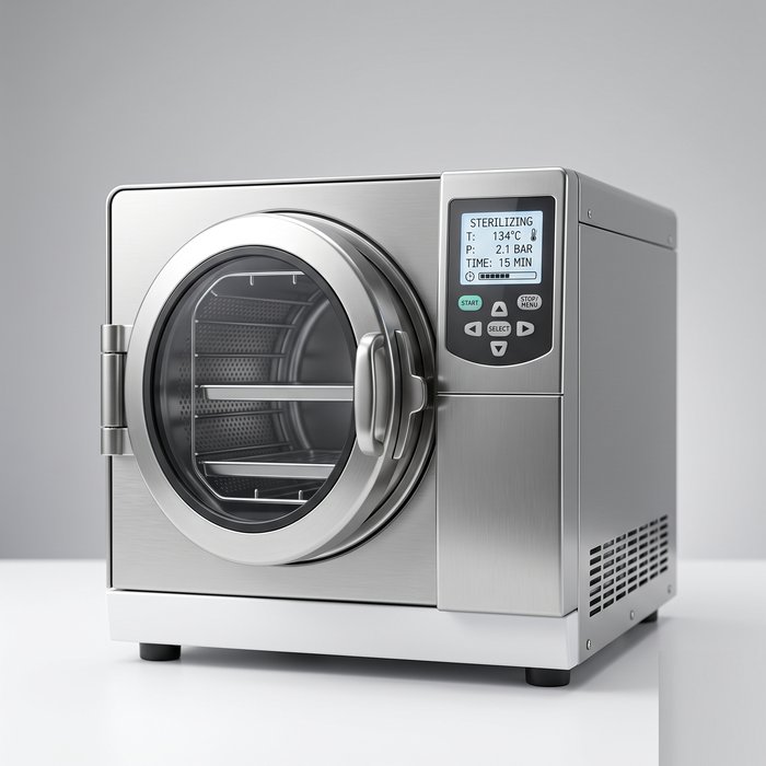 Autoclave compacta para estúdio de estética, tatuagem e podologia