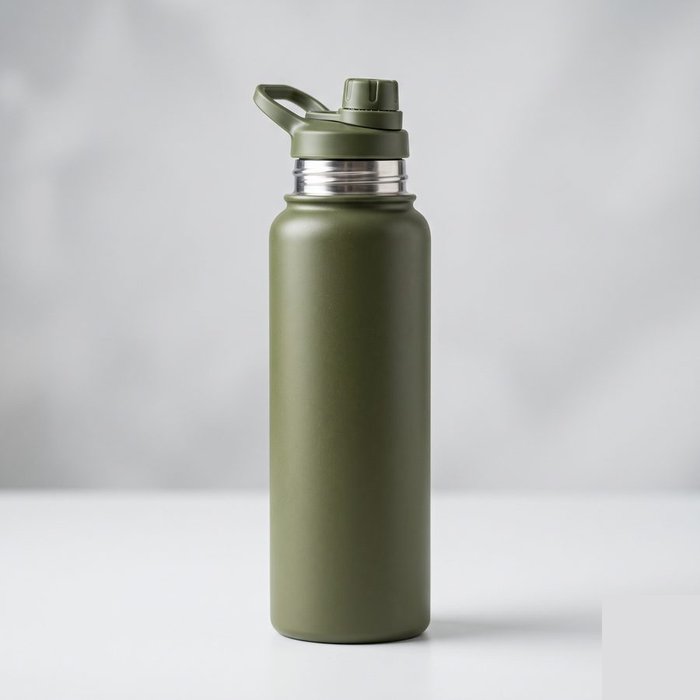 Garrafa térmica esportiva de aço inox